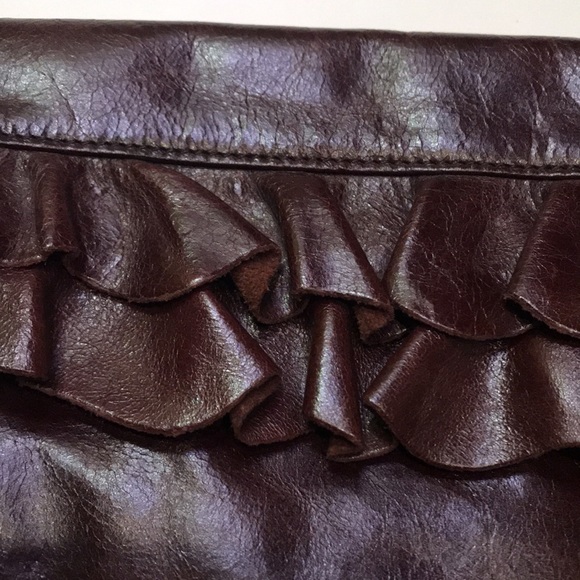Hobo dark brown leather clutch NWT - Picture 6 of 6